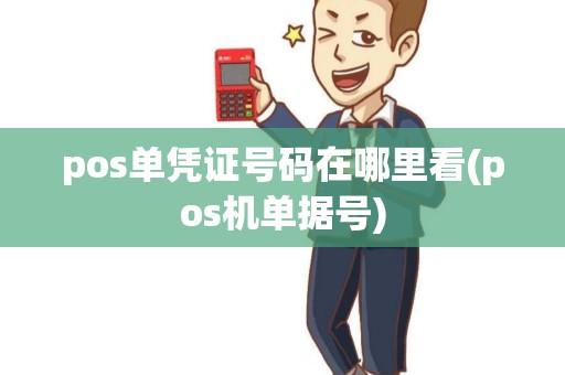 pos单凭证号码在哪里看(pos机单据号)