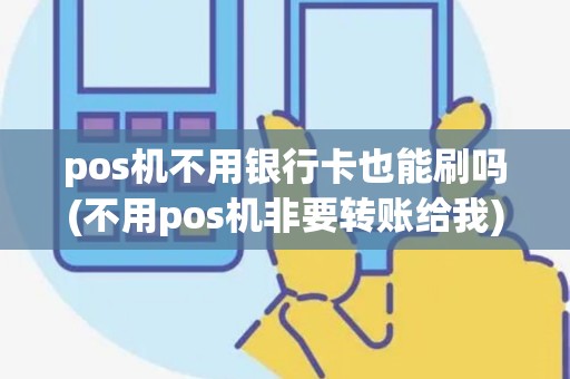 pos机不用银行卡也能刷吗(不用pos机非要转账给我)