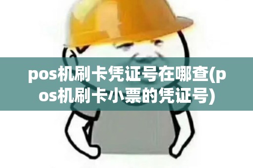 pos机刷卡凭证号在哪查(pos机刷卡小票的凭证号)