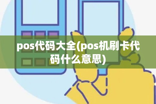 pos代码大全(pos机刷卡代码什么意思)