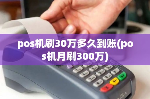 pos机刷30万多久到账(pos机月刷300万)