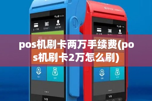 pos机刷卡两万手续费(pos机刷卡2万怎么刷)