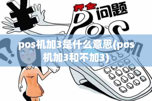 pos机加3是什么意思(pos机加3和不加3)