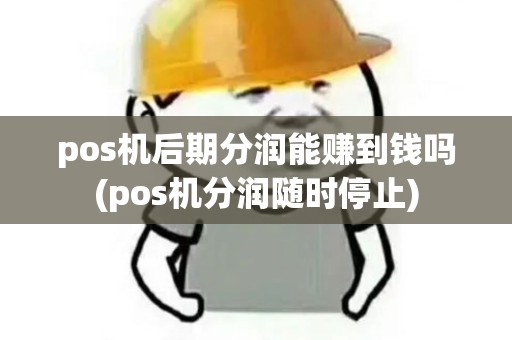 pos机后期分润能赚到钱吗(pos机分润随时停止)
