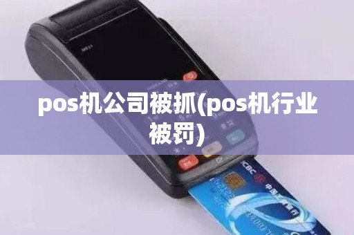 pos机公司被抓(pos机行业被罚)