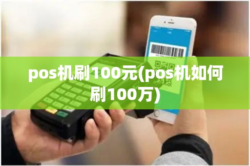 pos机刷100元(pos机如何刷100万)