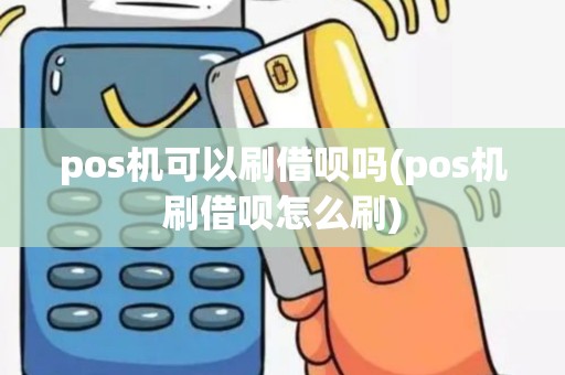 pos机可以刷借呗吗(pos机刷借呗怎么刷)