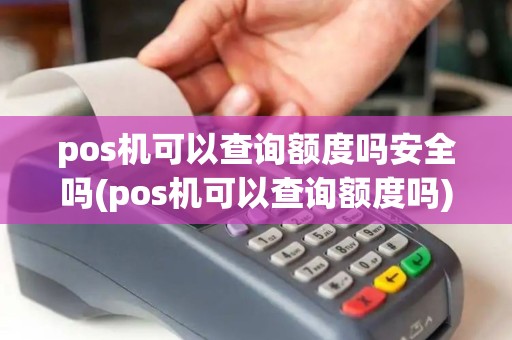 pos机可以查询额度吗安全吗(pos机可以查询额度吗)