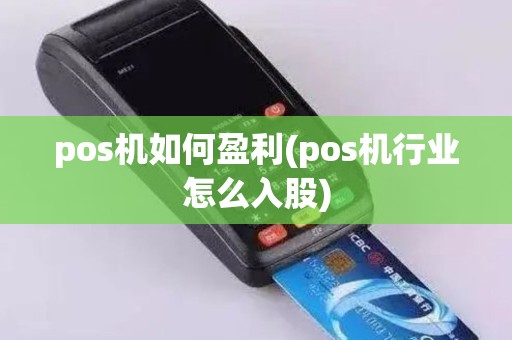 pos机如何盈利(pos机行业怎么入股) pos机如何盈利(pos机行业怎么入股)