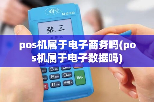 pos机属于电子商务吗(pos机属于电子数据吗)
