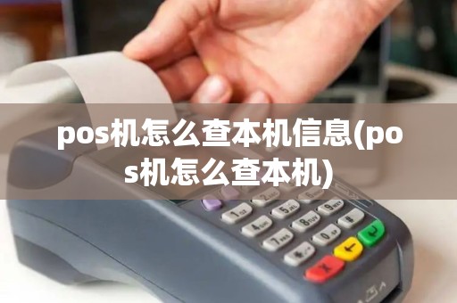 pos机怎么查本机信息(pos机怎么查本机)