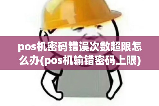 pos机密码错误次数超限怎么办(pos机输错密码上限)