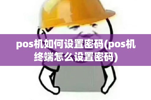 pos机如何设置密码(pos机终端怎么设置密码) pos机如何设置密码(pos机终端怎么设置密码)