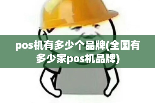 pos机有多少个品牌(全国有多少家pos机品牌)