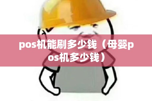 pos机能刷多少钱（母婴pos机多少钱）