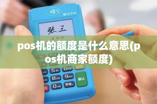 pos机的额度是什么意思(pos机商家额度)