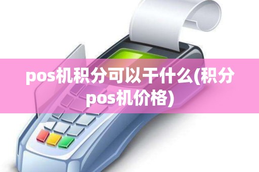 pos机积分可以干什么(积分pos机价格)