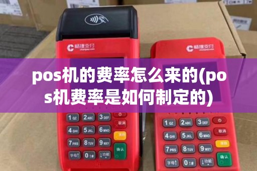 pos机的费率怎么来的(pos机费率是如何制定的)