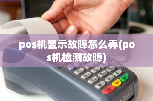 pos机显示故障怎么弄(pos机检测故障)