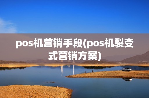 pos机营销手段(pos机裂变式营销方案)