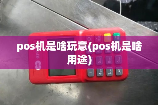 pos机是啥玩意(pos机是啥用途)
