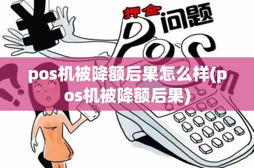 pos机被降额后果怎么样(pos机被降额后果)