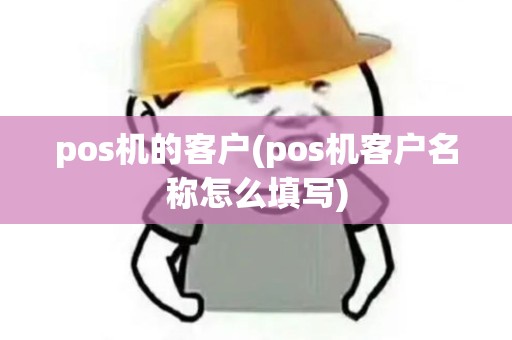 pos机的客户(pos机客户名称怎么填写)