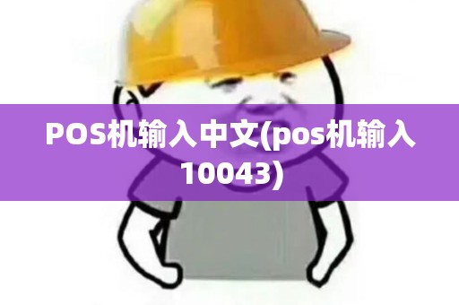 POS机输入中文(pos机输入10043)