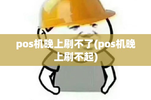 pos机晚上刷不了(pos机晚上刷不起)