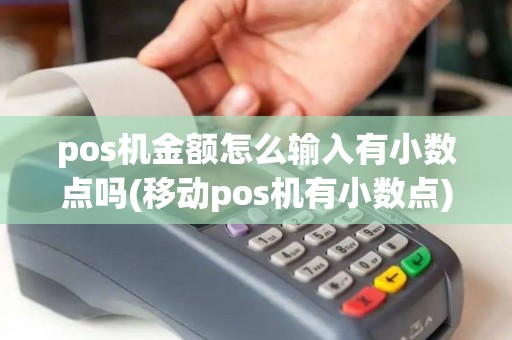 pos机金额怎么输入有小数点吗(移动pos机有小数点)