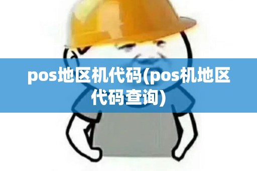 pos地区机代码(pos机地区代码查询)