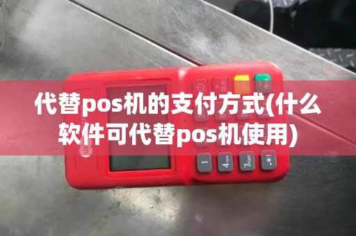 代替pos机的支付方式(什么软件可代替pos机使用)