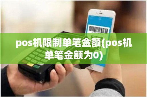 pos机限制单笔金额(pos机单笔金额为0)