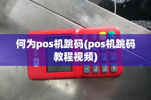 何为pos机跳码(pos机跳码教程视频)