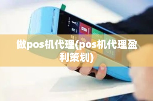 做pos机代理(pos机代理盈利策划)