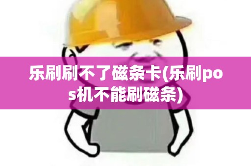 乐刷刷不了磁条卡(乐刷pos机不能刷磁条)