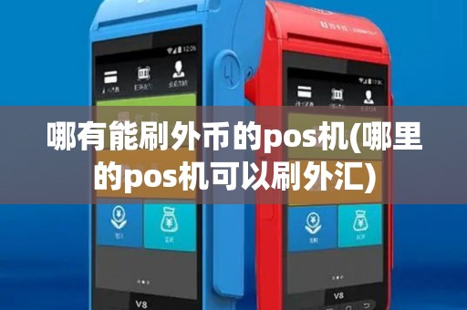 哪有能刷外币的pos机(哪里的pos机可以刷外汇)